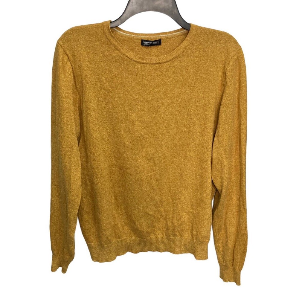 American Apparel Womens Crew Neck Sweater Gold Size Small